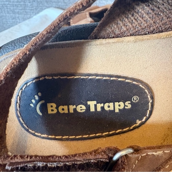 Baretraps Brown Leather Sandals Women’s Sz 8.5 Slingback Adjustable Beach Vaca - Picture 6 of 8